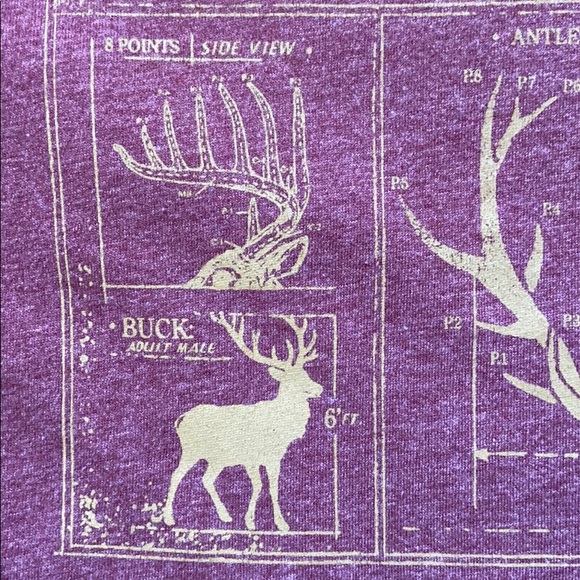 Banana Republic Men’s Elk Antler Maroon T-Shirt Sm - Picture 7 of 7